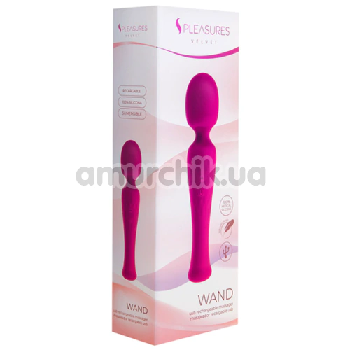 Универсальный вибромассажер S Pleasures Velvet Wand Massager, розовый