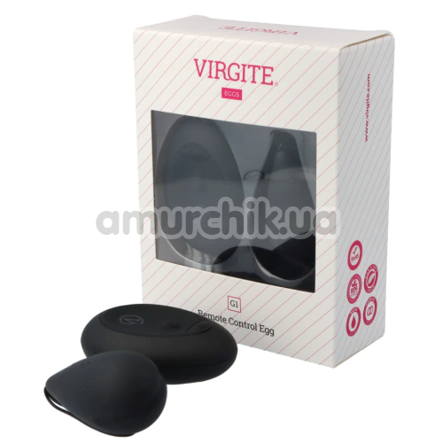 Виброяйцо Virgite Remote Control Egg G1, черное