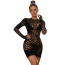 Платье Star Night Big Close Net Mini Dress, черное - Фото №2