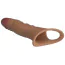 Насадка на пенис с вибрацией Pretty Love Penis Sleeve 026241Z-1, светло-коричневая - Фото №6