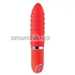 Клиторальный вибратор Purrfect Silicone, ребристый красный - Фото №1