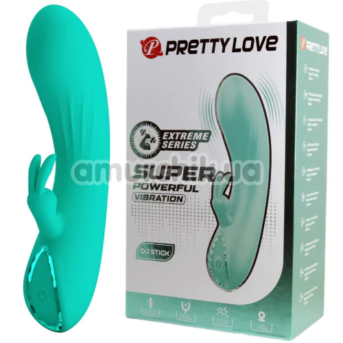 Вібратор Pretty Love DJ Stick, бірюзовий