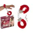 Наручники Plush Handcuffs With Keys, червоні - Фото №2