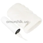 Мастурбатор с вибрацией Stroker Super Soft Masturbator & Vibrating Bullet, белый - Фото №1