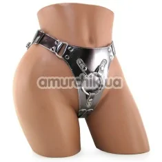 Трусики для страпона Fusion Strap-On Harness, серебряные - Фото №1