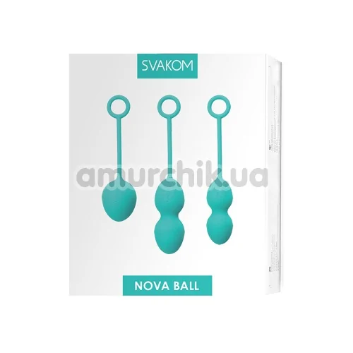 Вагинальные шарики Svakom Nova Ball, бирюзовые