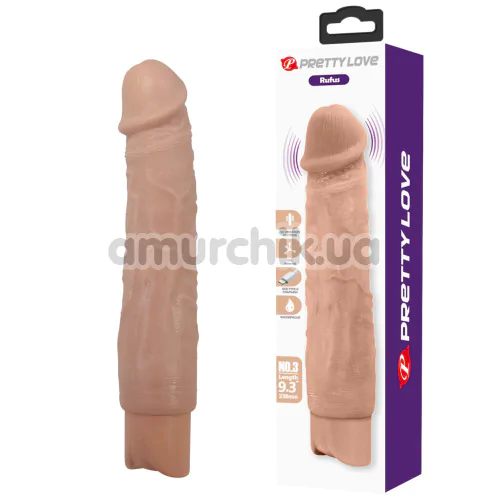 Вібратор Pretty Love Rufus No.3, тілесний