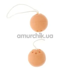 Вагінальні кульки Vibratone Balls тілесні - Фото №1
