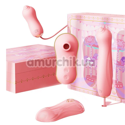 Набор вибраторов Zalo Rose Series Unicorn Set 3-in-1, розовый