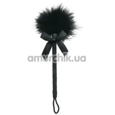 Пёрышко для ласк Sportsheets Midnight Feather Tickler, чёрное - Фото №1
