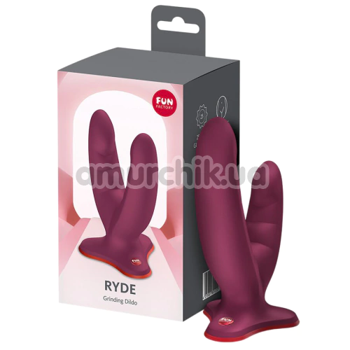 Двойной фаллоимитатор Fun Factory Ryde, бордовый