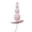 Анальна пробка Qingnan No.8 Mini Vibrating Anal Beads, рожева - Фото №1