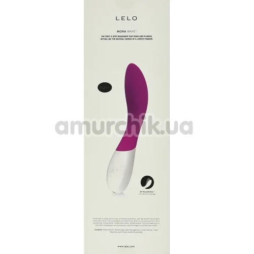 Вібратор Lelo Mona Wave Deep Rose (Лело Мона Вейв Діп Роуз), рожевий