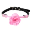 Кляп с розой DS Fetish Silicone Rose Gag, розовый - Фото №1