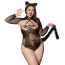Костюм кошечки JSY Sexy Lingerie P61127, леопардовый: боди + ушки - Фото №2