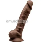 Фаллоимитатор Silexd Premium Silicone Dildo Model 1 Size 9, коричневый - Фото №1