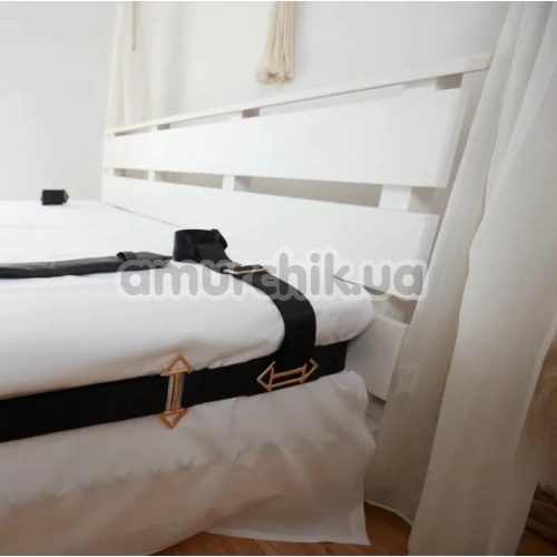 Бондажний набор Lockink BDSM Adjustable Bed Restraint Kit, черный