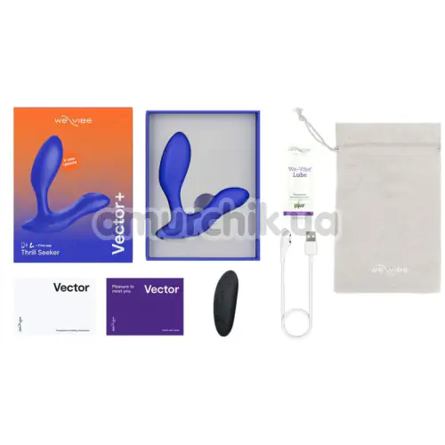 Вибростимулятор простаты We-Vibe Vector+ (ви вайб вектор+ синий)