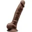 Фаллоимитатор Silexd Premium Silicone Dildo Model 1 Size 9, коричневый - Фото №1