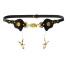 Пояс із затискачами для статевих губ Upko Mystic Bond Collection Belt With Labia Extender Clamps, чорний - Фото №1
