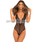 Боди Down To Flaunt Bodysuit, черное - Фото №1
