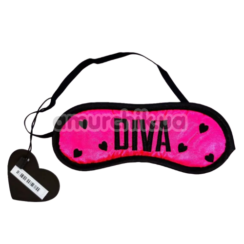 Маска на глаза DS Fetish Blindfold Diva, розовая