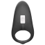 Эрекционное кольцо c вибрацией Boss Series Vibro Shark, черное - Фото №4