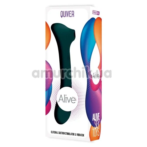 Симулятор орального секса с вибрацией Alive Quiver, черный