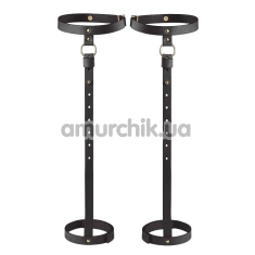 Гартеры для голеней Bijoux Indiscrets Maze Back Leg Garter, черные - Фото №1