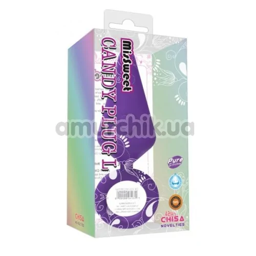 Анальная пробка MisSweet Candy Plug L, фиолетовая