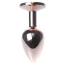 Анальна пробка з чорним кристалом Exclusivity Jewellery Red Gold Plug, золота - Фото №4