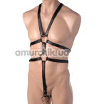 Портупея мужская Strict Male Full Body Harness, черная - Фото №1