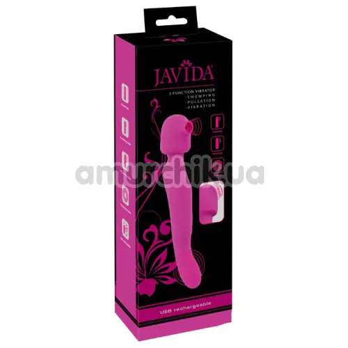 Вібратор Javida 3 Function Vibrator, рожевий