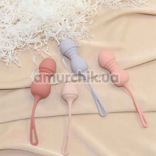 Набір вагінальних кульок з вібрацією Sweet Em Exercises Control Set, різнокольоровий