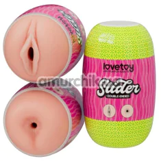 Мастурбатор Lovetoy Slider Double-Ended Masturbator Vagina and Anus, телесный - Фото №1