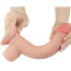 Фаллоимитатор Sliding-Skin Dual Layer Dong 9 с мошонкой, телесный - Фото №12