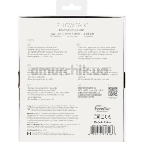 Вибратор для точки G Pillow Talk Racy, розовый