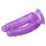 Подвійний фалоімітатор Hi-Rubber Born To Create Pleasure 6.3, фіолетовий - Фото №4