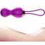 Вагинальные шарики с вибрацией Foxshow Vibrating Silicone Kegel Balls, фиолетовые - Фото №9