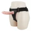 Полый страпон с вибрацией Ultra Passion Harness Strap On With Multi Function Vibrator, телесный - Фото №4