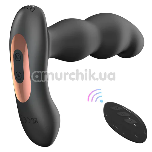 Вибростимулятор простаты с ротацией Men's Play Prostate Massager With Vibration & 360 Rotation B12, черный