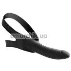 Кляп з фалоімітатором Master Series Face Fuk Strap On Mouth Gag, чорний - Фото №1