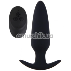Анальна пробка з вібрацією S Pleasures Premium Apache, чорна - Фото №1