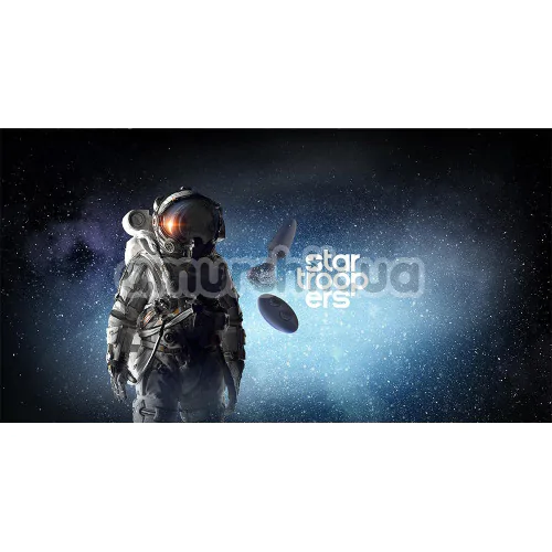 Анальная пробка с вибрацией и ротацией Startroopers Venus, синяя
