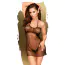 Комплект Penthouse Lingerie All Yours, чорний: пеньюар + трусики-стрінги - Фото №1