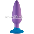 Анальна пробка Love Signal Bounce Buddy Large, фіолетово-синя - Фото №1