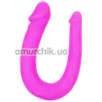 Двокінцевий фалоімітатор Silicone Double Dong AC DC Dong, рожевий - Фото №1