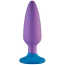 Анальна пробка Love Signal Bounce Buddy Large, фіолетово-синя - Фото №1