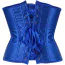 Корсет DS Fetish Vintage Satin Underbust Corset, синий - Фото №9
