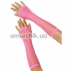 Рукавички Long Fishnet Gloves, рожеві - Фото №1